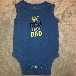 NEW Cat & Jack “Rad Like Dad” Blue Tank-Top Onesie